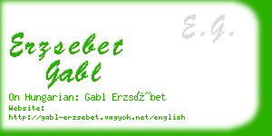 erzsebet gabl business card